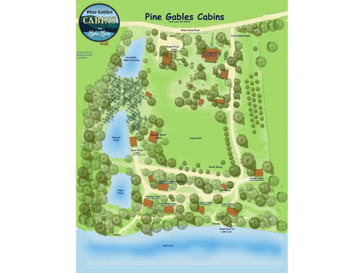 Pine Gables Cabins Villa Lake Lure Eksteriør bilde